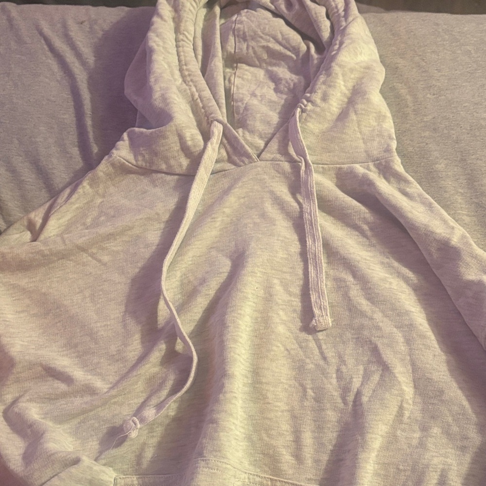 Women's Soft Gray Hoodie Sweater